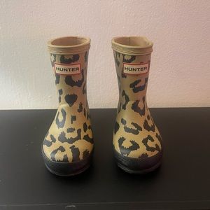 Hunter Rain Boots. Cheetah print size 5C